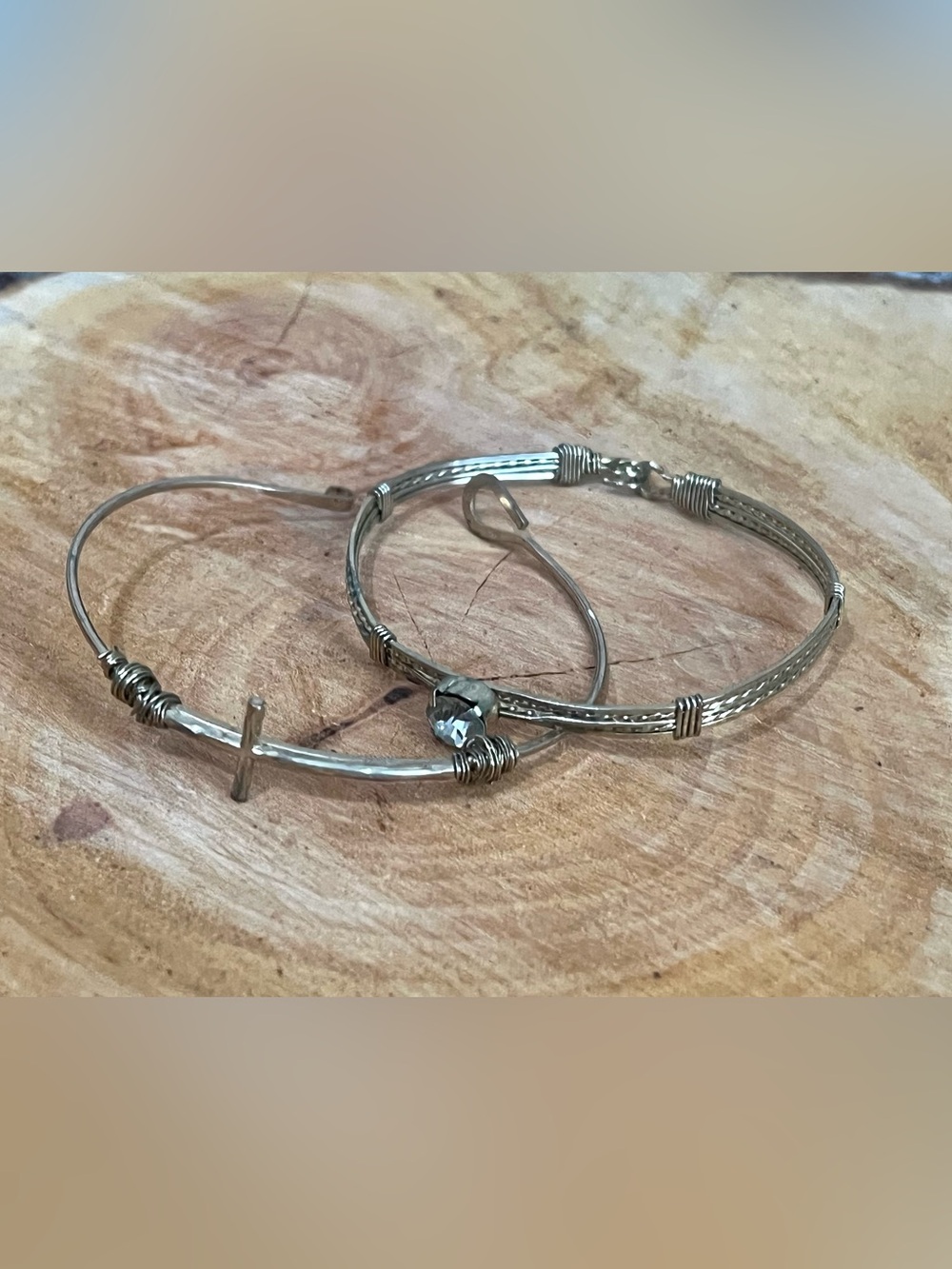 Handmade Stacking Bracelet Set (2-Piece) Custom Beaded Charm Wristwear